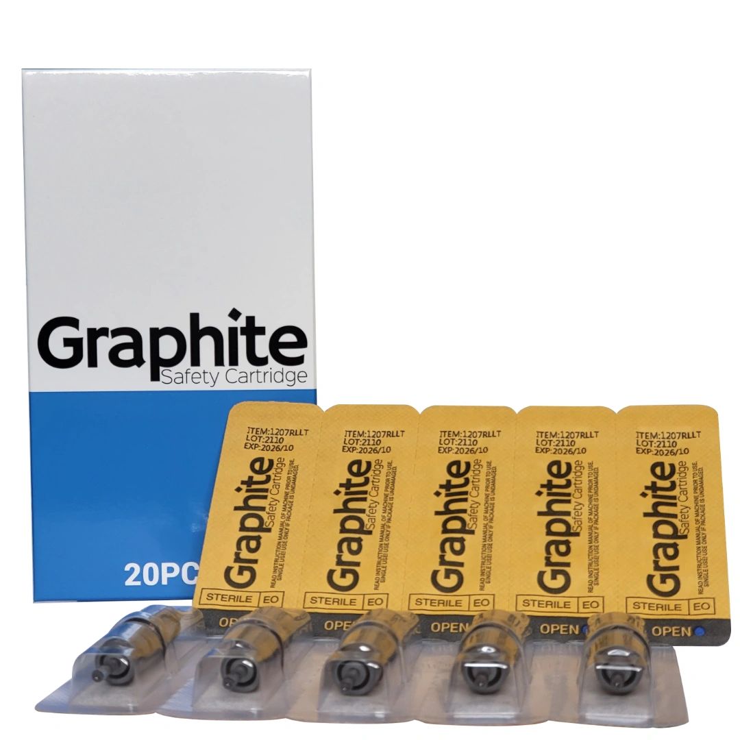 GRAPHITE SAFETY TATTOO CARTRIDGES ROUND SHADERS